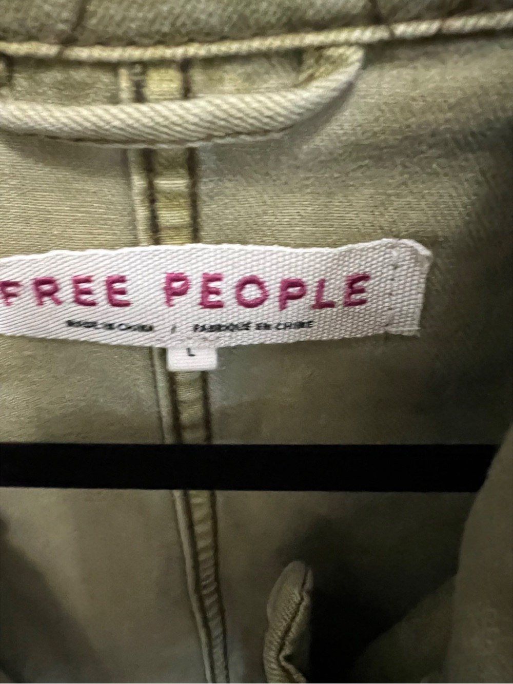 #1768 Free People Seize the Day utility jacket Large - Picture 7 of 7